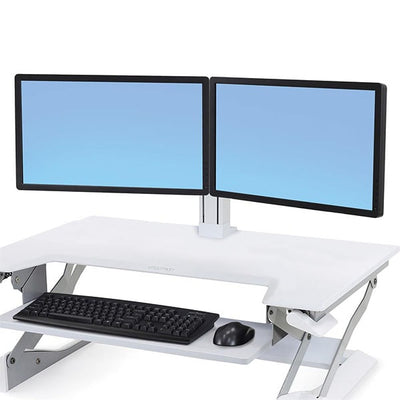 Ergotron Workfit Dual Monitor Kit 3D View Facing Left