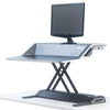 Fellowes Lotus Sit Stand Workstation  Facing Left