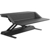 Fellowes Lotus Sit Stand Workstation  Facing Right Black