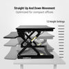 Flexispot M3B 47 Inch Standing Desk Converter Height Settings