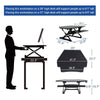 Flexispot M4 Corner Standing Desk Converter Dimensions