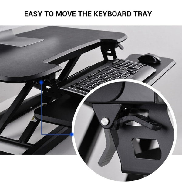 Alcoveriser standing shop desk converters m7