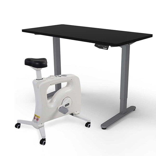 FlexiSpot V9 All-in-One Standing Desk Bike - Deskcise Pro, White