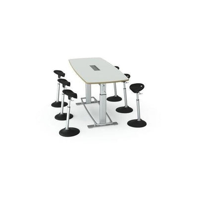 Focal Upright Confluence Standing Conference Table With Chairs