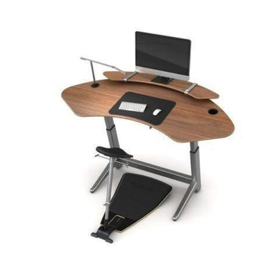 Focal Upright Sphere Standing Desk Top View With Monitor