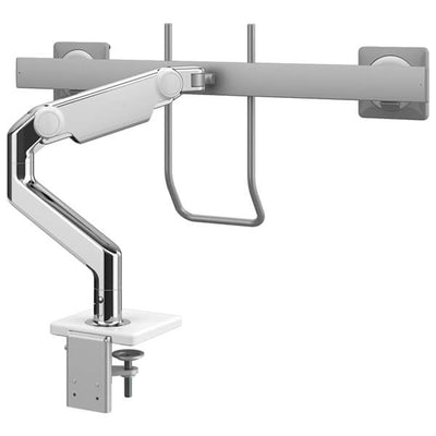 Humanscale M8.1 With Crossbar And Handle White  Back Side