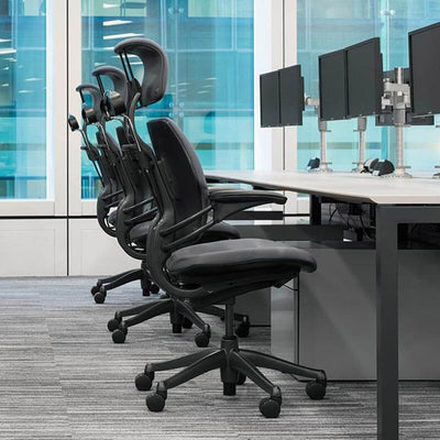 Humanscale Freedom Headrest Task Chair Side View Group