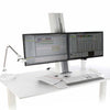 Humanscale QuickStand 3D View White Dual Monitor