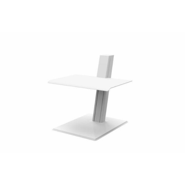 Humanscale QuickStand Eco Height Adjustable Workstation 3D View Laptop White