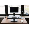 Humanscale QuickStand Eco Height Adjustable Workstation Front View Black