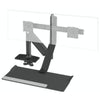 Humanscale QuickStand Lite Height Adjustable Workstation Dual Monitor Black