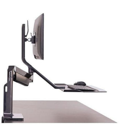 Humanscale QuickStand Lite Height Adjustable Workstation Side View