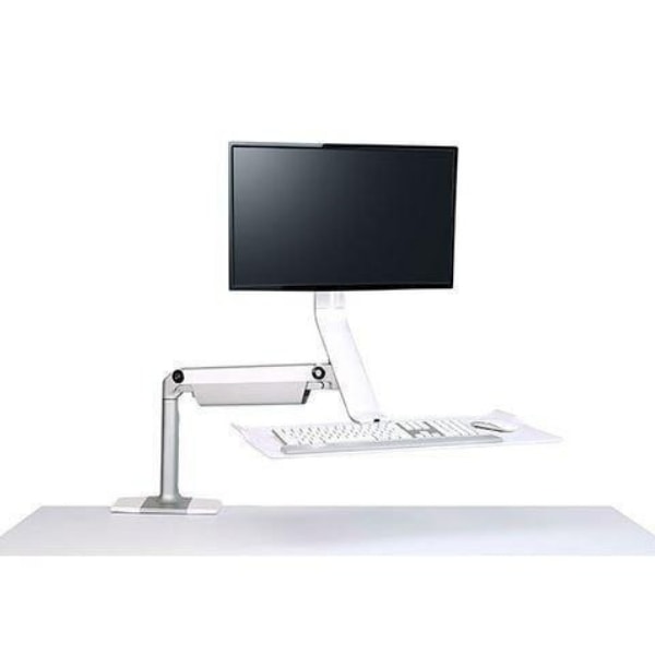 Humanscale QuickStand Lite Height Adjustable Workstation Single Monitor White