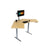 IMovR Energize Corner Standing Desk 3D View Facing Right