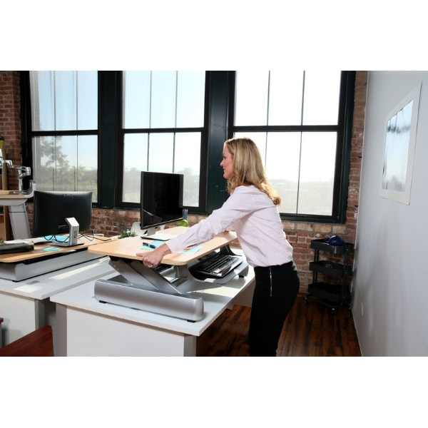 InMovement Standing Desk Converter DT2 3D View Collapsed