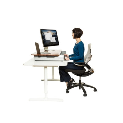 InMovement Standing Desk Converter DT2 Sitting 3D View