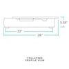 InMovement Standing Desk Converter DT2 Profile View Collapsed