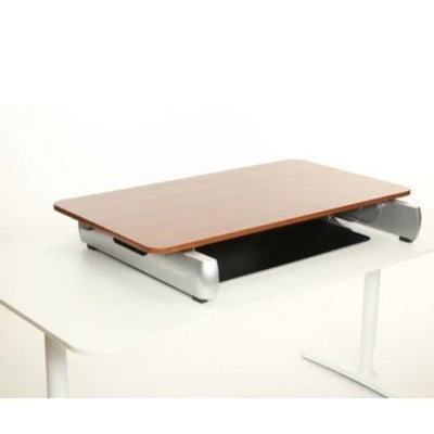 InMovement Standing Desk Converter DT2 Top Front Side View