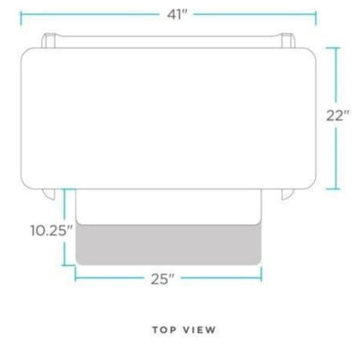 InMovement Standing Desk Converter DT2 Top View