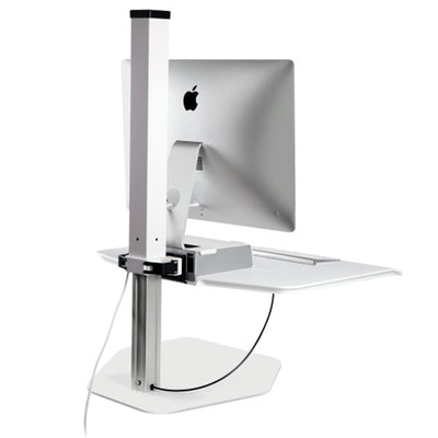 Innovative Winston Workstation Apple iMac Single Sit Stand Back View