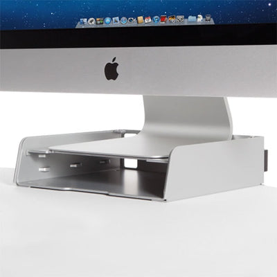Innovative Winston Workstation Apple iMac Single Sit Stand Mount Close Up