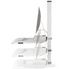 Innovative Winston Workstation Apple iMac Single Sit Stand Side View