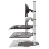 Innovative Winston Workstation Dual Monitor Sit Stand Height Setting