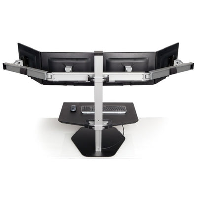 Innovative Winston Workstation Quad Sit Stand Back View