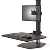 Innovative Winston Workstation Single Monitor Sit Stand Black