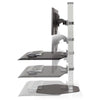 Innovative Winston Workstation Triple Monitor Sit Stand Height Setting