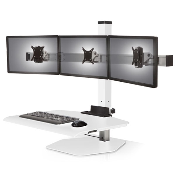 Innovative Winston-E Electric Dual Monitor Sit-Stand Workstation