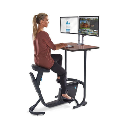 Lifespan Unity Bike Desk 3D View Sitting