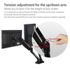 Loctek D5 Monitor Arm Dual Screen Cable Channels