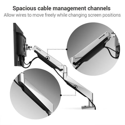 Loctek D7A Monitor Arm Cable Management