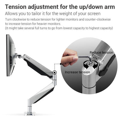 Loctek D7A Monitor Arm Up And Down Arm