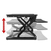 Loctek LXR30 Standing Desk Converter Height Setting