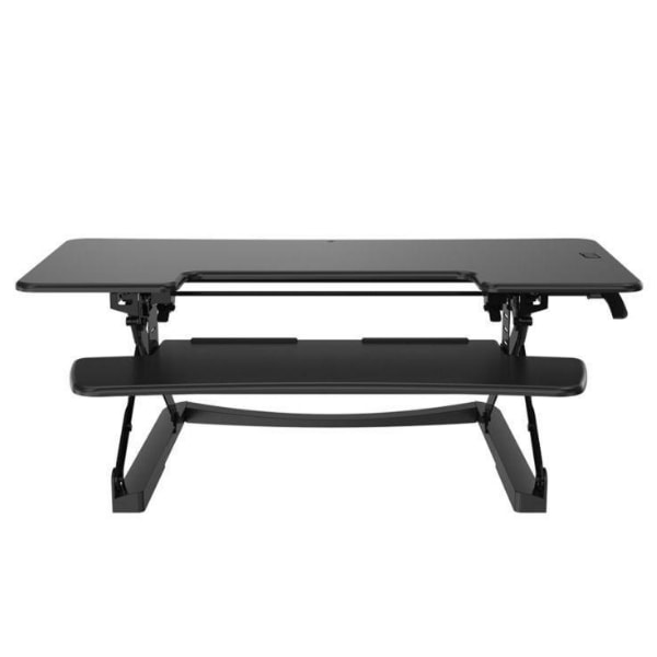 Loctek LXR48 Standing Desk Converter Front View Black