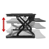 Loctek PL36 Standing Desk Converter Height Setting