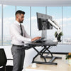 Loctek PL36 Standing Desk Converter Standing 3D View