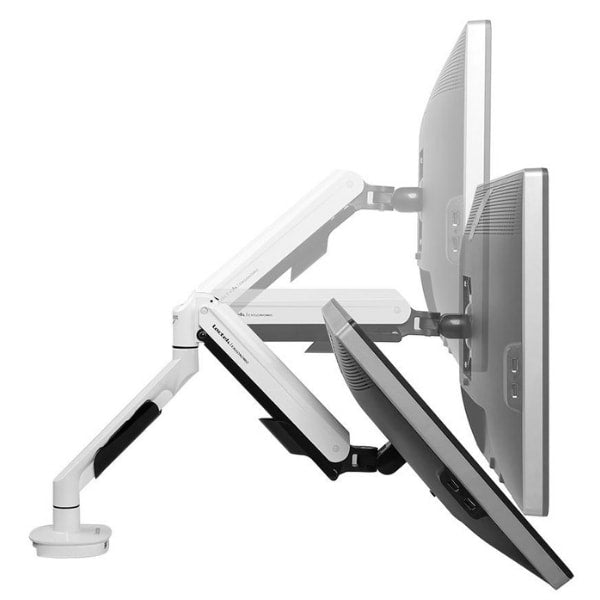 Loctek Q7 Single Monitor Arm Side View