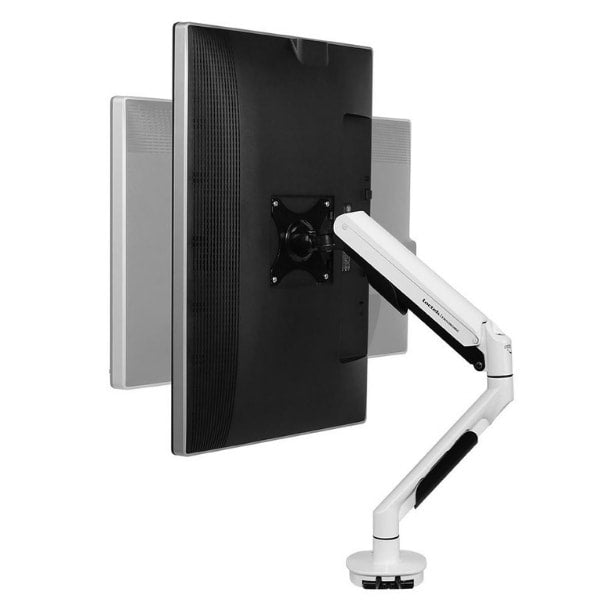 Loctek Q7 Single Monitor Arm Side View Potrait Or Landscape