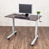 Luxor 48 Crank Adjustable Stand Up Desk 3D VIew Single Monitor