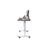 Luxor 48 Crank Adjustable Stand Up Desk Side View Dual Monitor