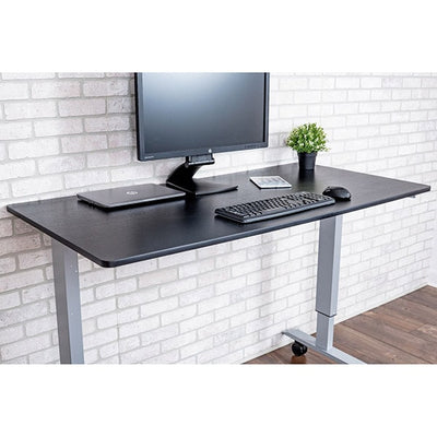 Luxor 60 Crank Adjustable Stand Up Desk 3d View Facing Right