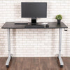 Luxor 60 Crank Adjustable Stand Up Desk Front View Single Monitor