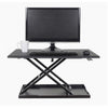 Luxor Level Up 32 Pneumatic Adjustable Desktop Front View Raised
