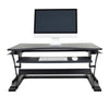 Luxor Level Up Premier Standing Desk Converter Front View Raised