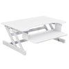 Rocelco ADR Adjustable Desk Riser 3D View White