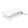Rocelco ADR Adjustable Desk Riser 3D View White Collapsed
