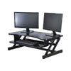Rocelco DADR Platinum Ergonomic Bundle Stand Desk Riser Dual Screen